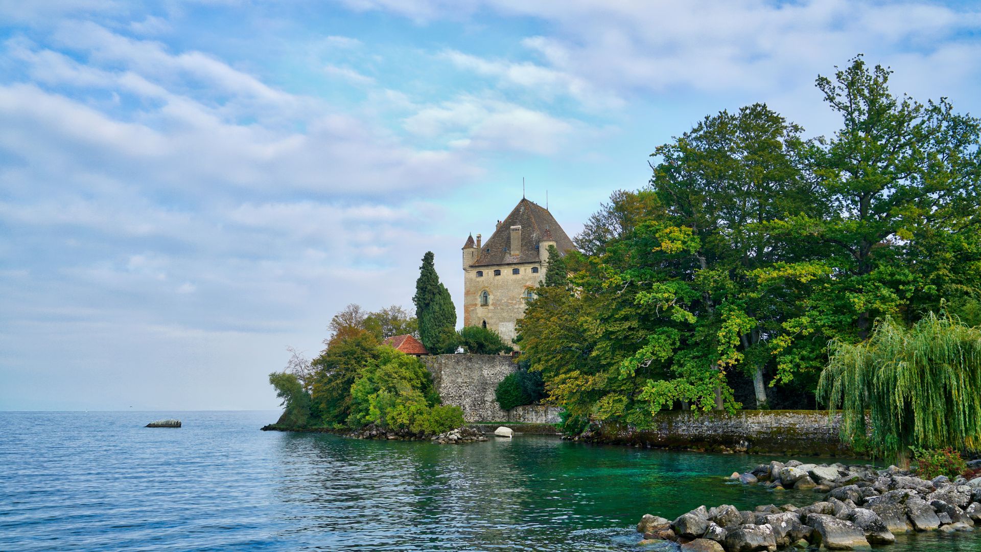 Château d'Yvoire vu du petit port